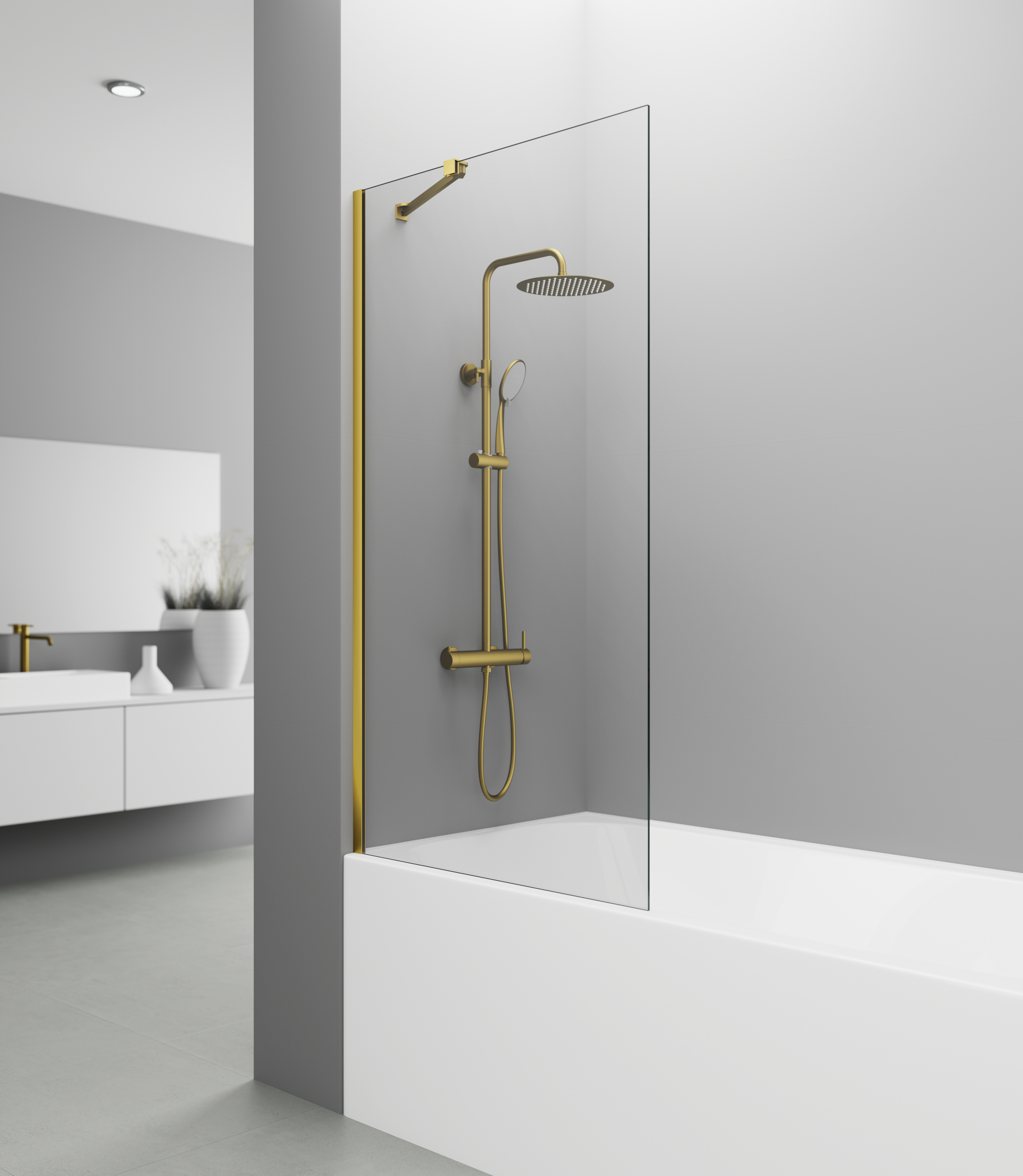 PANEL BAIGNOIRE FIXE SCREEN OR TRANSPARENT - 0118+5180+0187