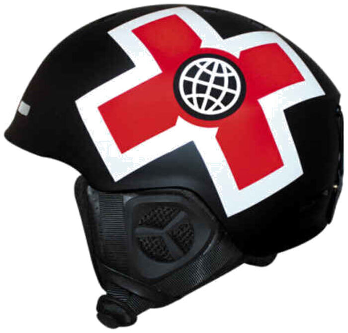 Casque XGames Prosurf – Ultra-léger In-mold, Oreillettes Douces, Multi-ventilation, Taille S (55-56 Cm), Blanc/rouge, Norme CE, Pour Adultes