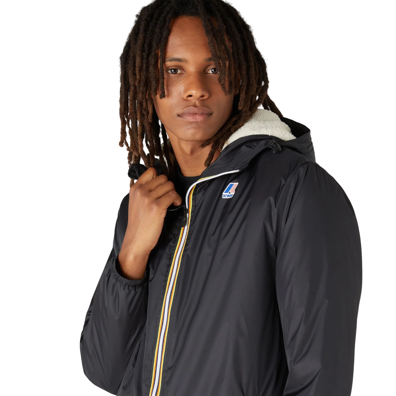 Jacket Le Vrai Claude Orsetto Noir K-WAY Jacket K-WAY LE VRAI