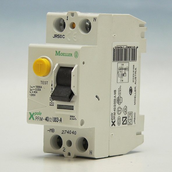 Interrupteur différentiel EATON PFIM 25 2 003 A MW   2P   25A   30mA