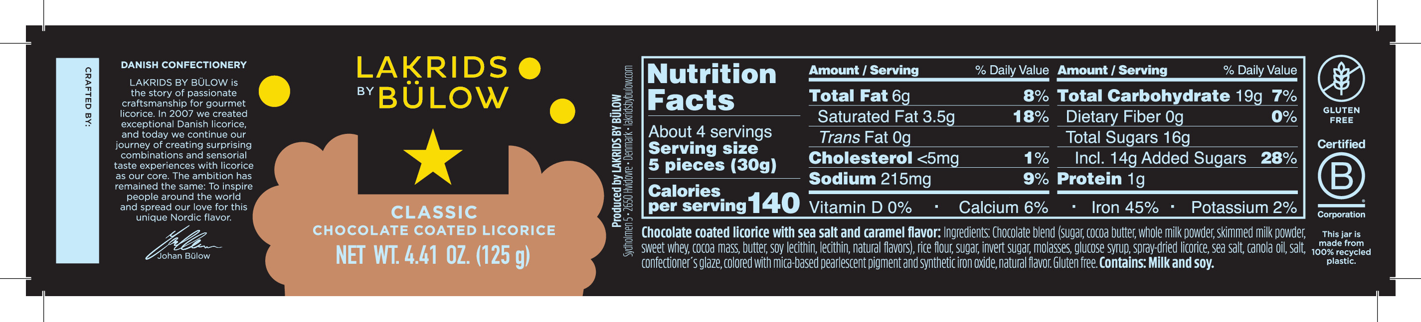 Nutrition label