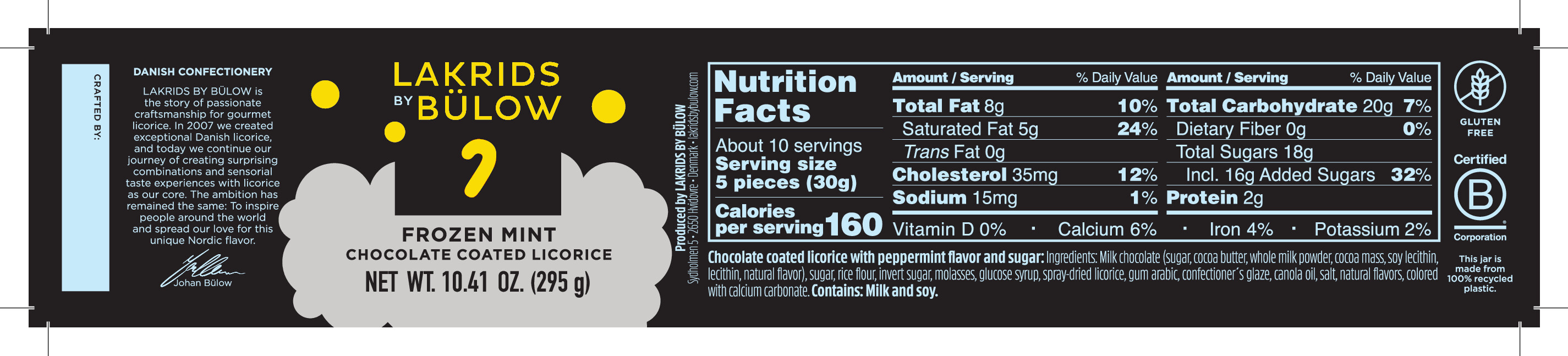 Nutrition label