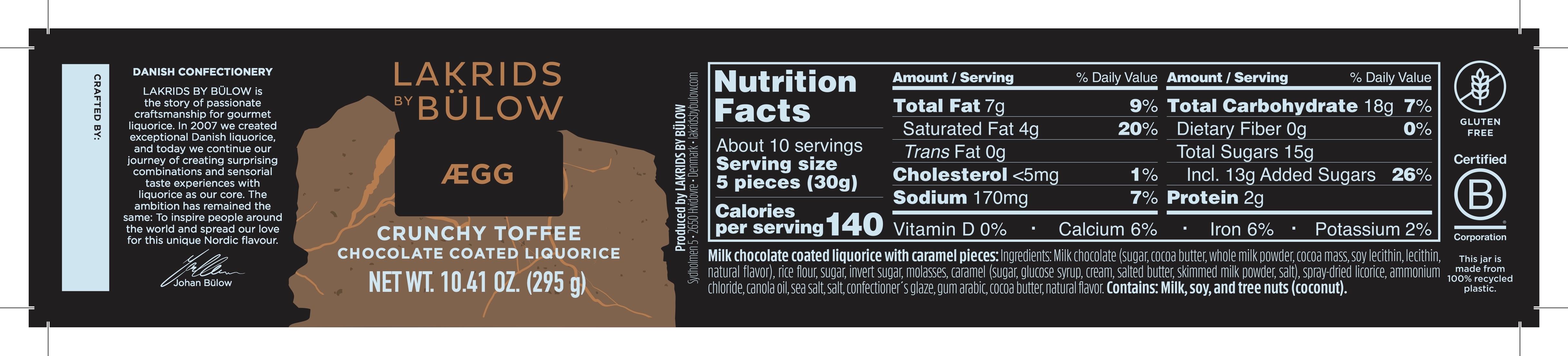 Nutrition label