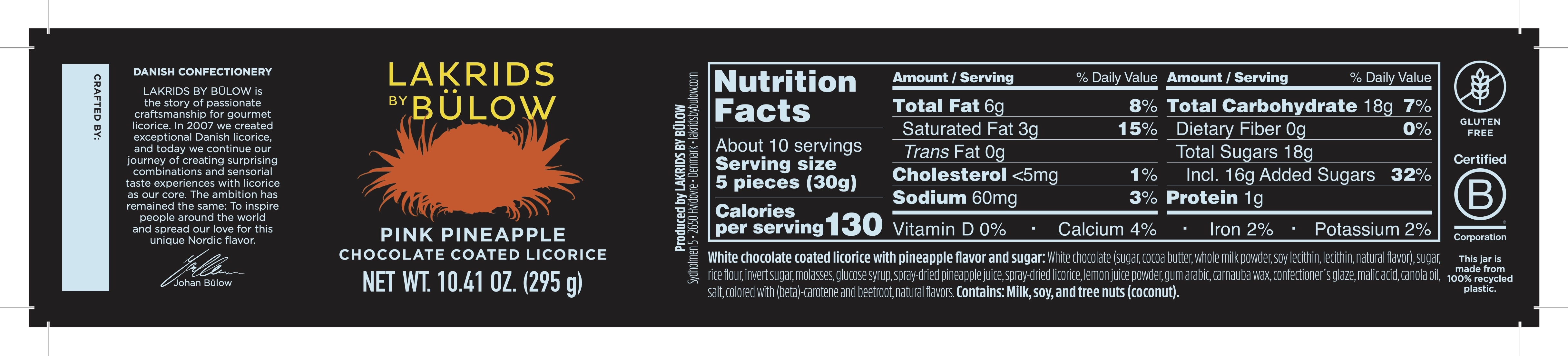 Nutrition label