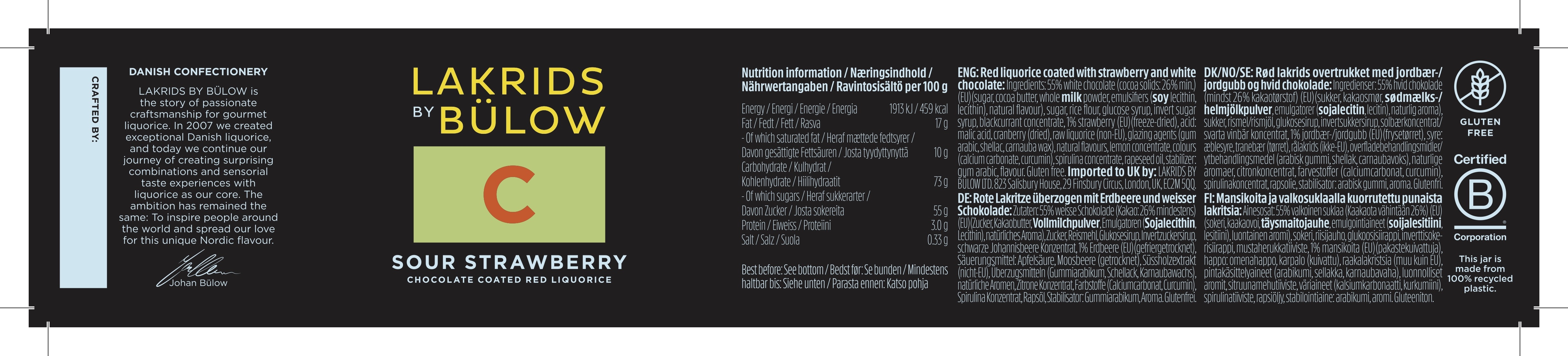 Nutrition label