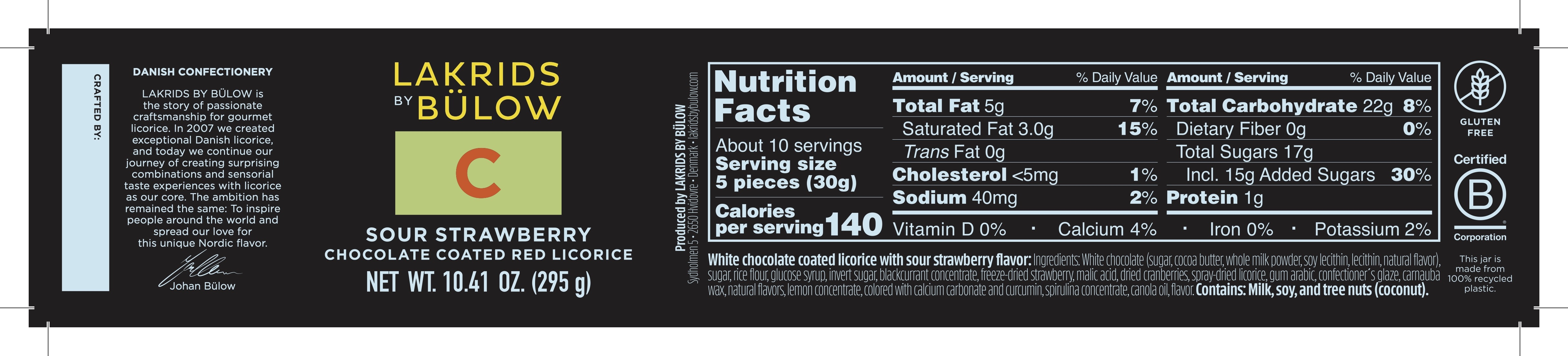 Nutrition label