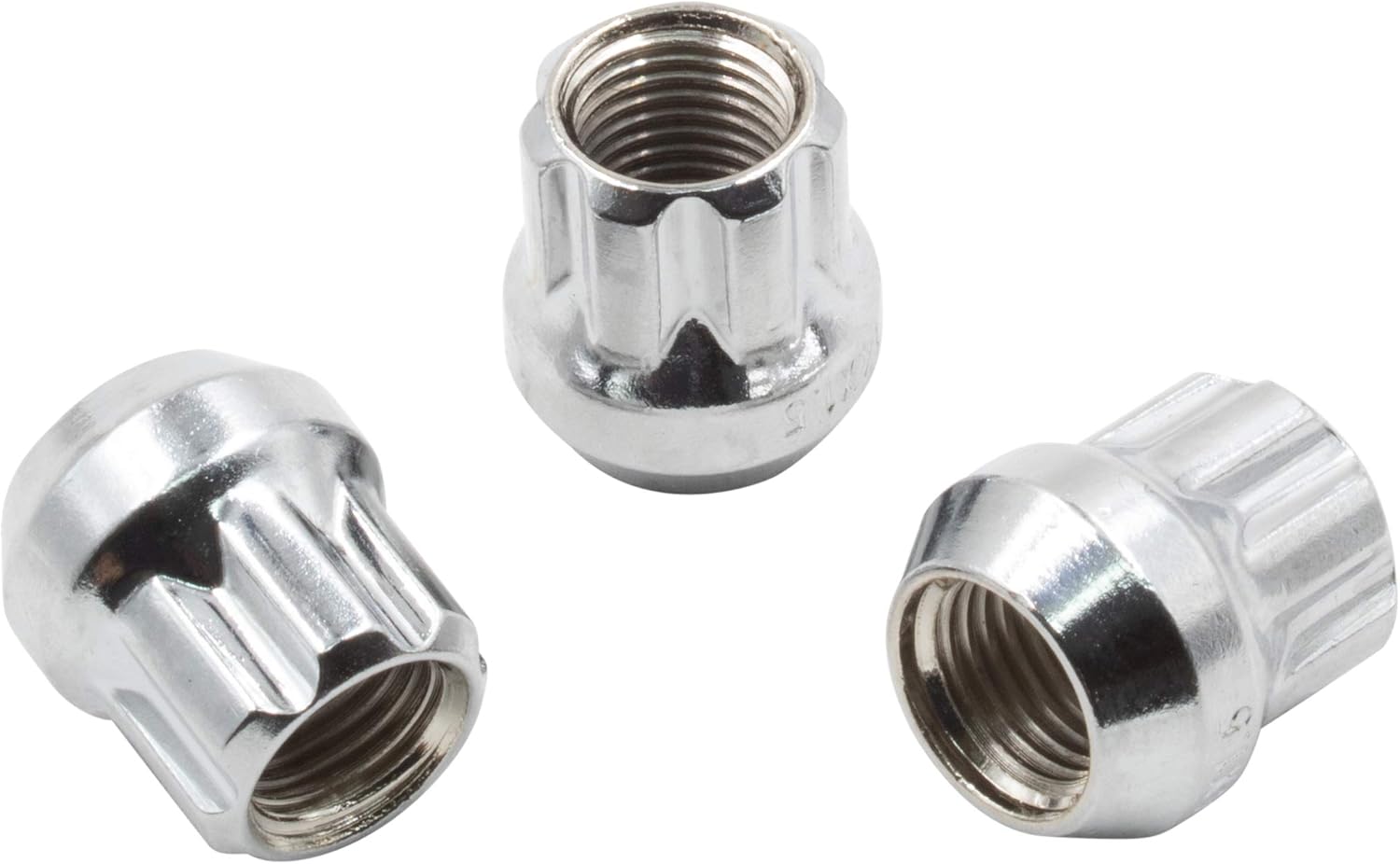 24-Piece Open End Bulge Acorn Lug Nut Set – 14mm X 1.5 Thread – Zinc Plated