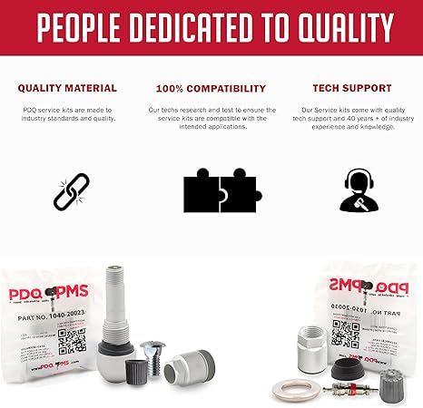 PDQ TPMS  12 Pack| Grommet Nut Core Cap |  For Chevy | Chrysler | Dodge | Jeep Equivalent to 1080 | 20003 25773946 | 4250D585 | 5208-8990AE