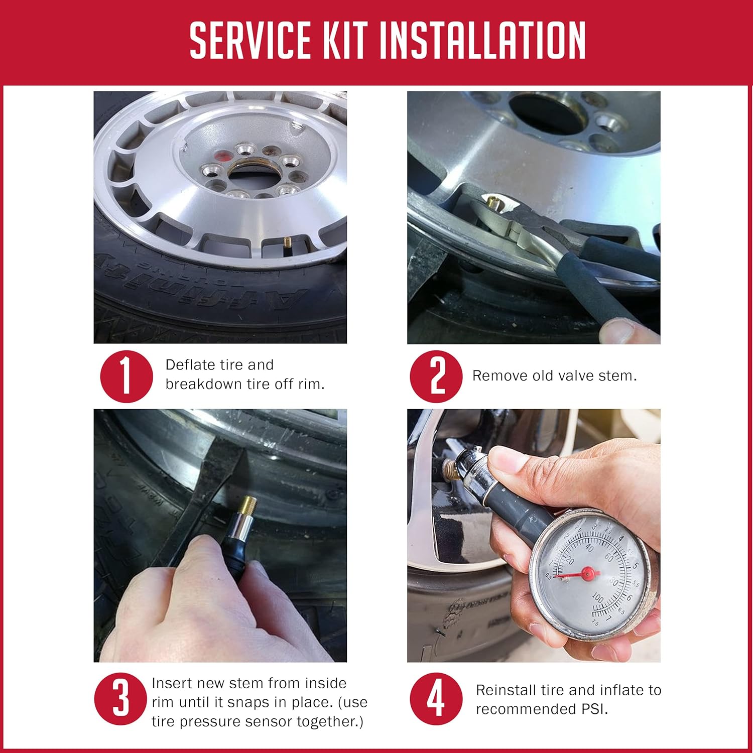 PDQ TPMS Service Kits | 12 Pack | Grommet Nut Core Cap | Fits Lotus | Suzuki Equivalent to 2010 | 20009 | Used for OE Sensors 13172567 | 13227143 | 43130-54J22 | 43130-86Z20