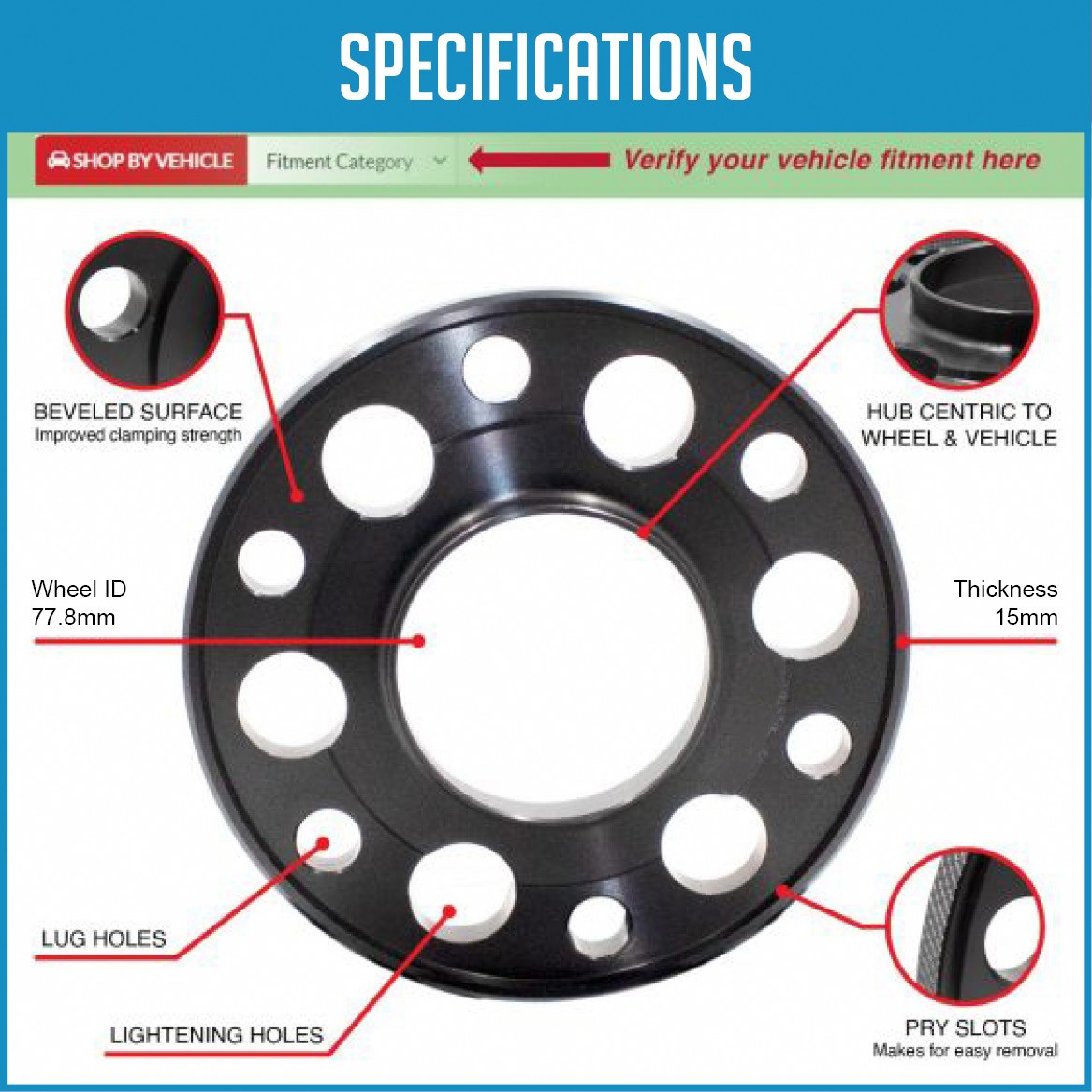 6x5.5 Hub Centric Wheel Spacers 1.5 Inch 14x1.5 Fits QX80 Nissan Armada Titan X