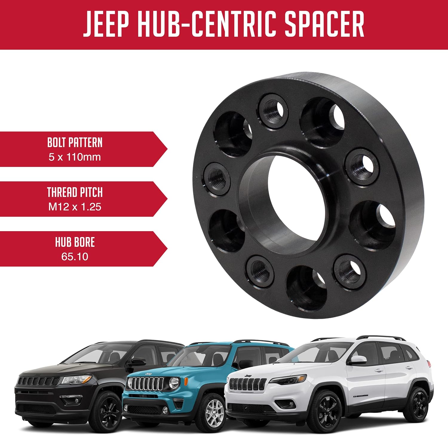 Bulldog 30mm Wheel Spacers For Jeep Grand Cherokee WK 2011+ – 5×127 M14x1.5 (Set Of 4)