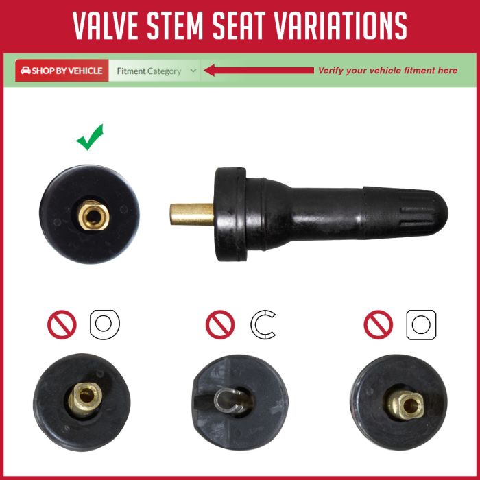 TPMS 12 PC OEM Sensor Service Kit Snap-in Tire Rubber Valve Stems Compatible with Schrader 20008 GM Fits Most 2006-Pres Ford 2009-Pres Subaru 2004-Pres Chrysler 2005-Pres Dodge 2005-Pres Jeep 2005-Pres