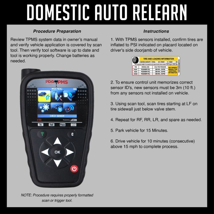 PDQ TPMS 433 MHZ Tire Pressure Sensor Rubber Stem For Jeep RAM Direct Replacement For OE Part # 68157568AB | 68239720AC | 68249197AA | 68378369AC