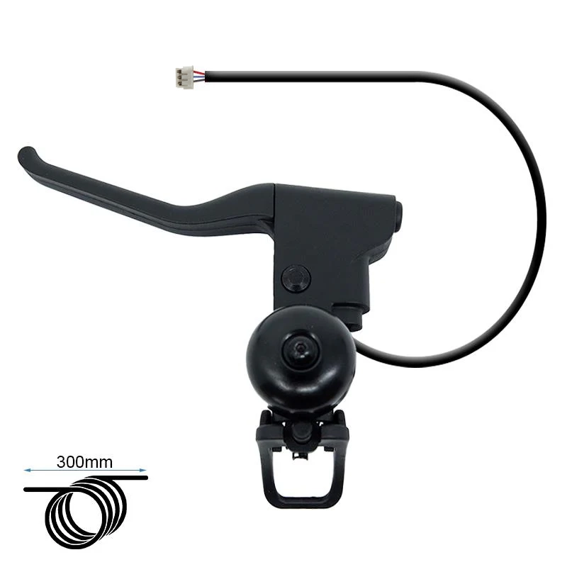 Maneta de freno con hall, tensor y timbre L para Ninebot F y D - Conector JST ZH - RuedaQrueda