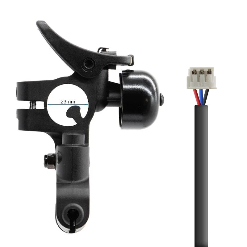 Maneta de freno con hall, tensor y timbre L para Ninebot F y D - Conector JST ZH - RuedaQrueda