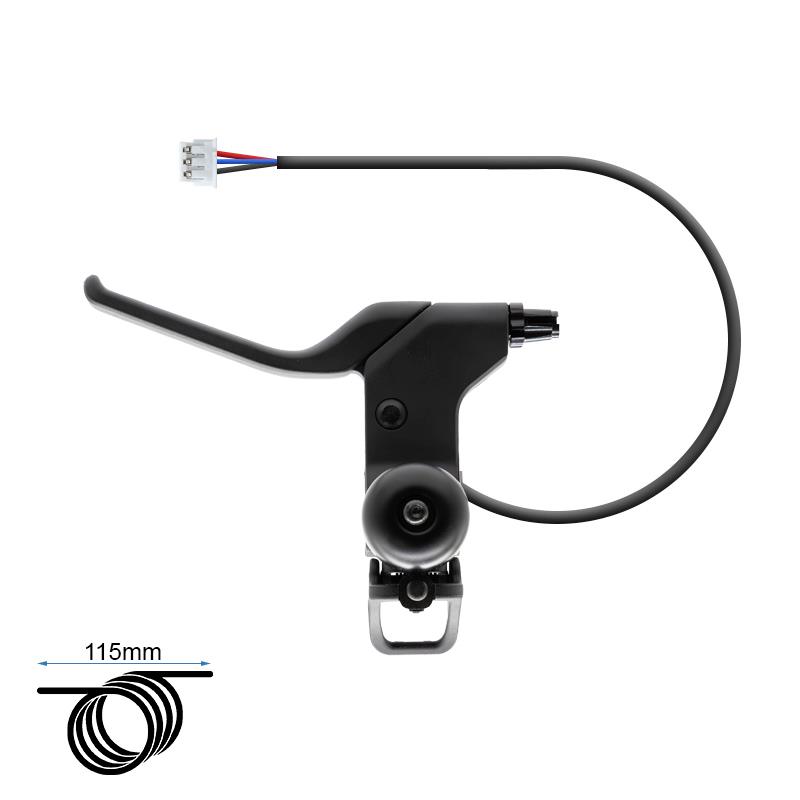 Maneta de freno L con timbre Ninebot E2/E2 Plus [Ninebot] - Conector JST ZH - RuedaQrueda