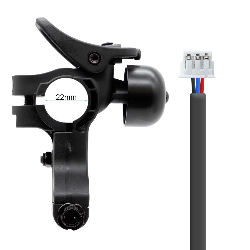 Maneta de freno L con timbre Ninebot E2/E2 Plus [Ninebot] - Conector JST ZH - RuedaQrueda