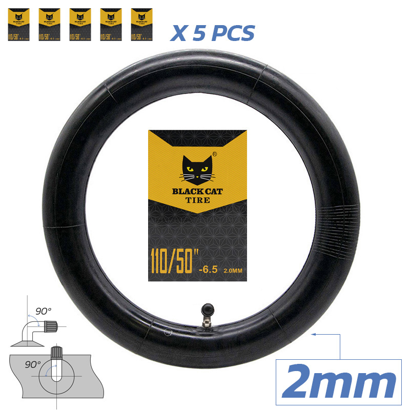 Cámara premium 110/50-6.5 2.0mm VC 90x90º - 5uds [Black cat] - RuedaQrueda