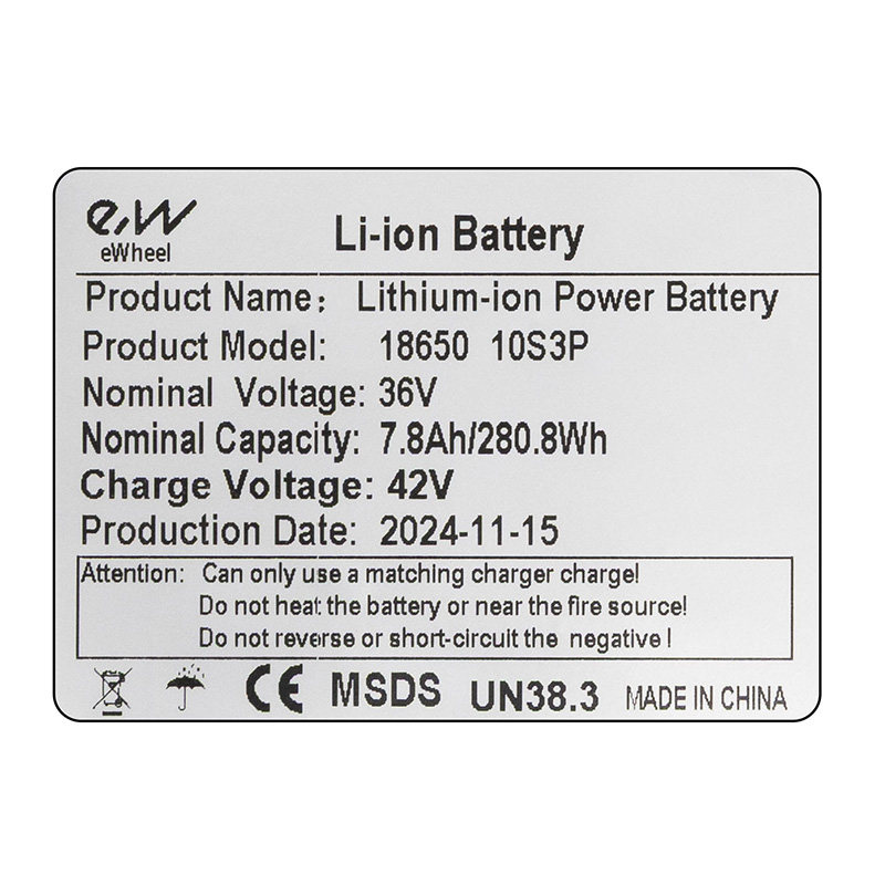 Batería 36v 7,8 A/h con conectores XT30 y JST - RuedaQrueda