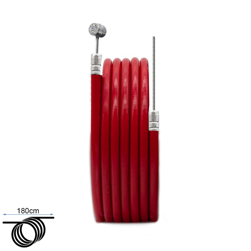 Camisa y cable de freno rojo 1,80m - RuedaQrueda