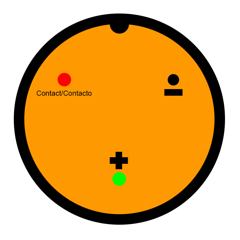 Llave de contacto con voltímetro - Conector waterproof - RuedaQrueda