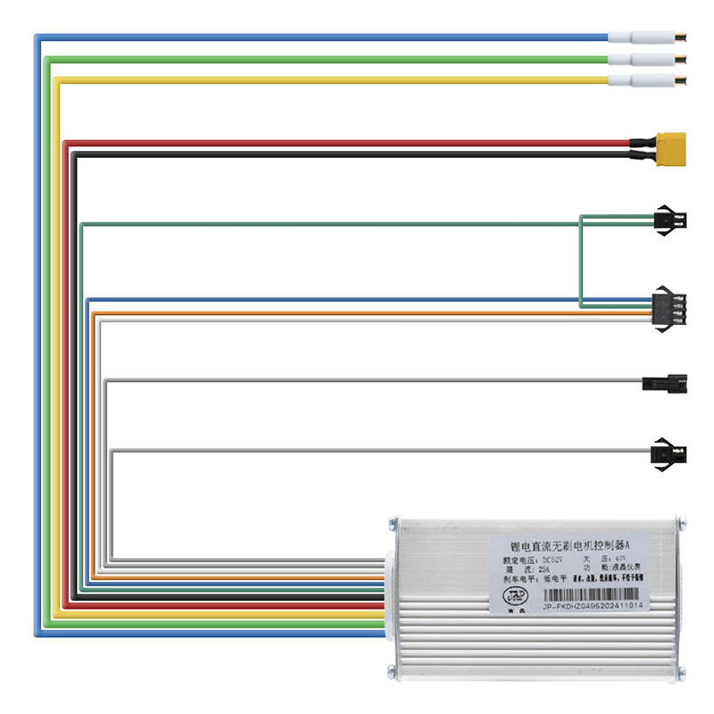 Controladora 52V 25A 800W-A LCD JP [J&P] - RuedaQrueda