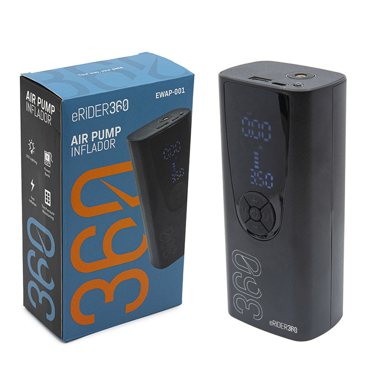 AIR-001 Inflador eléctrico portátil función Power Bank - RuedaQrueda