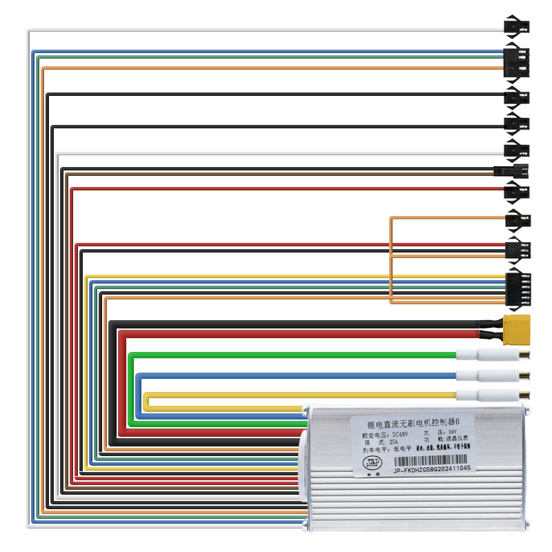Controladora 48V 25A 800W-B LCD JP [J&P] - RuedaQrueda
