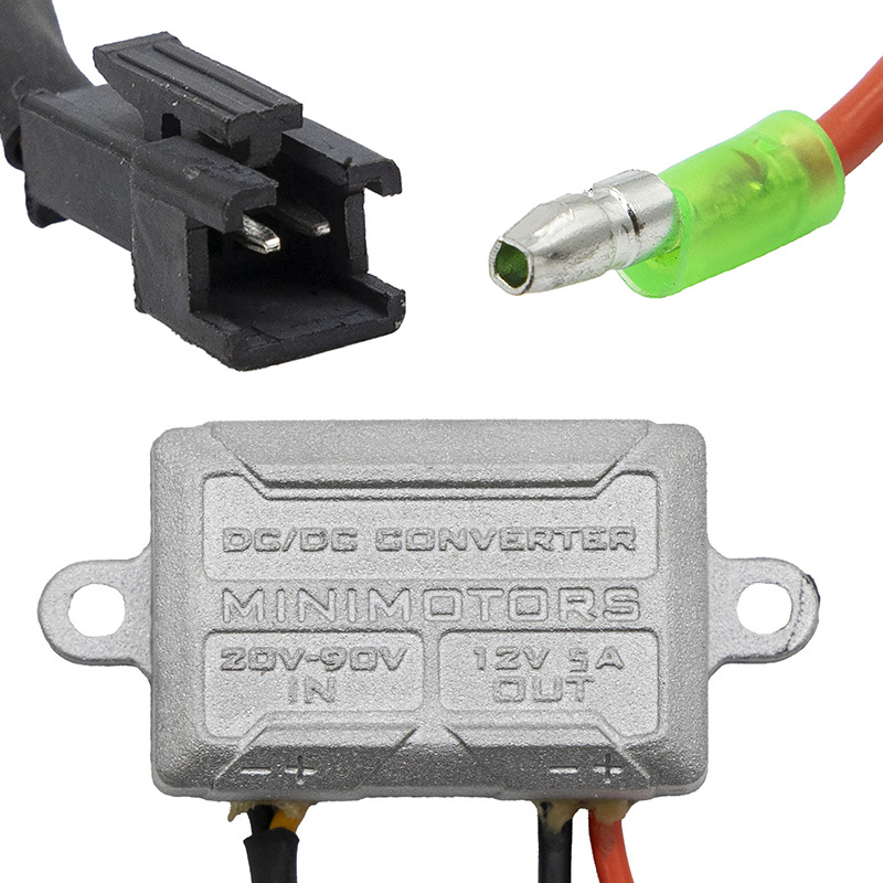 Conversor DC 20-90V a 12V 5A original [Minimotors] - RuedaQrueda