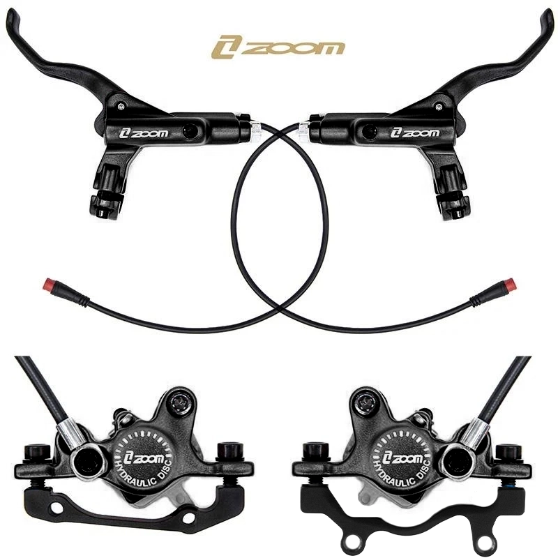 Kit de freno hidráulico negro CR-3 Delantero L trasero R [Zoom] - RuedaQrueda