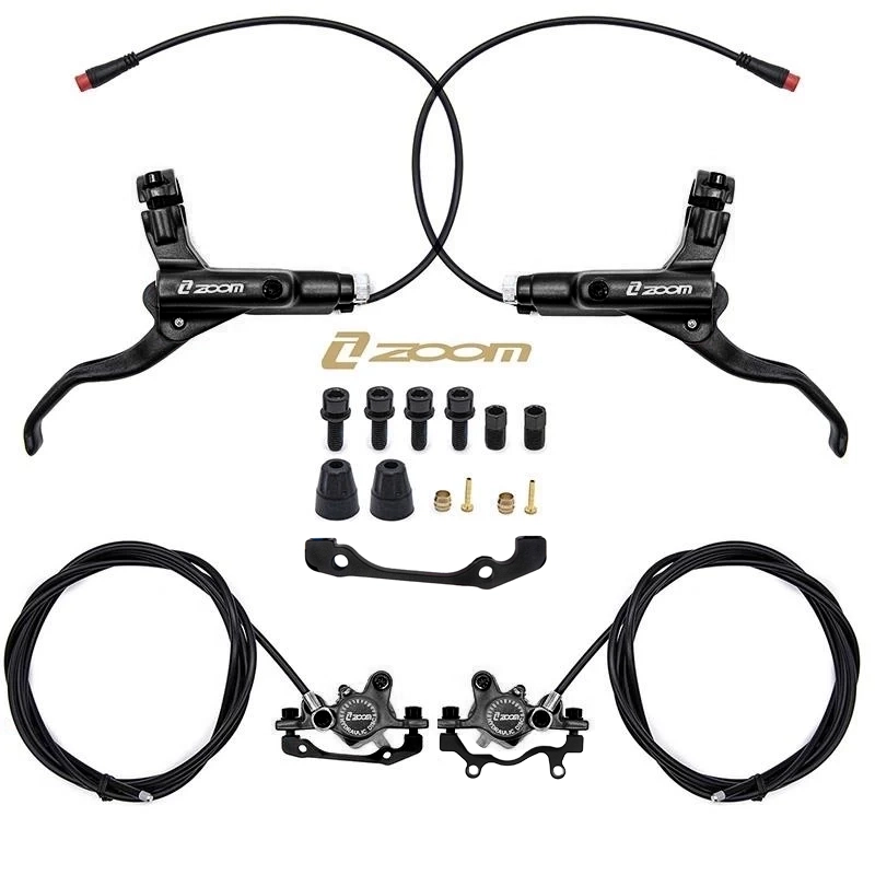 Kit de freno hidráulico negro CR-3 Delantero L trasero R [Zoom] - RuedaQrueda