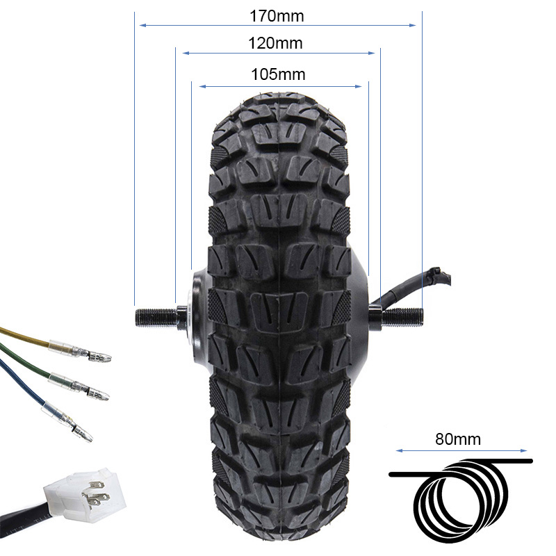 Motor 48V 800W 6,5/B50 para SmartGyro/Urbanglide (trasero) - RuedaQrueda