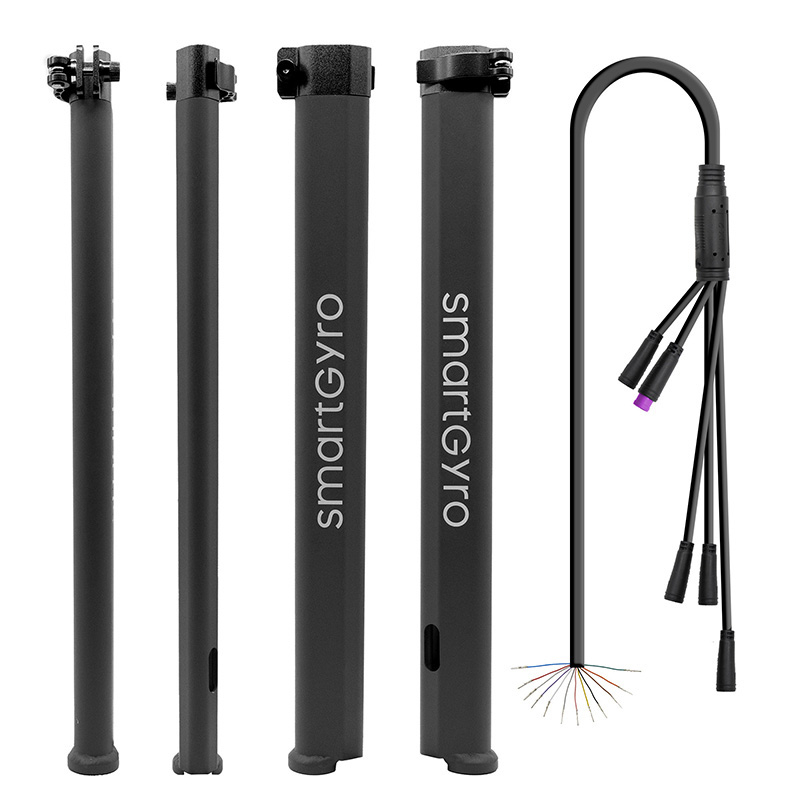 Mástil con cable original Smartgyro dual Crossover - negro - RuedaQrueda