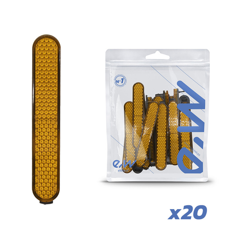 Reflector amarillo catadióptrico Xiaomi - Pack 20 - RuedaQrueda