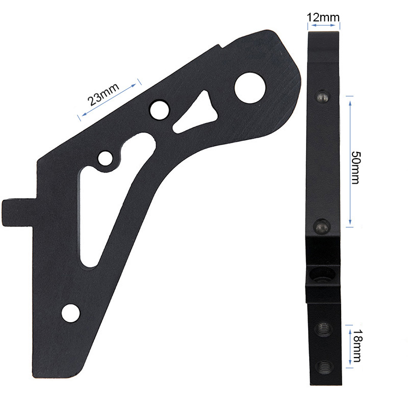 Pieza unión izquierda horquilla trasera KuKirin G2 Max - RuedaQrueda