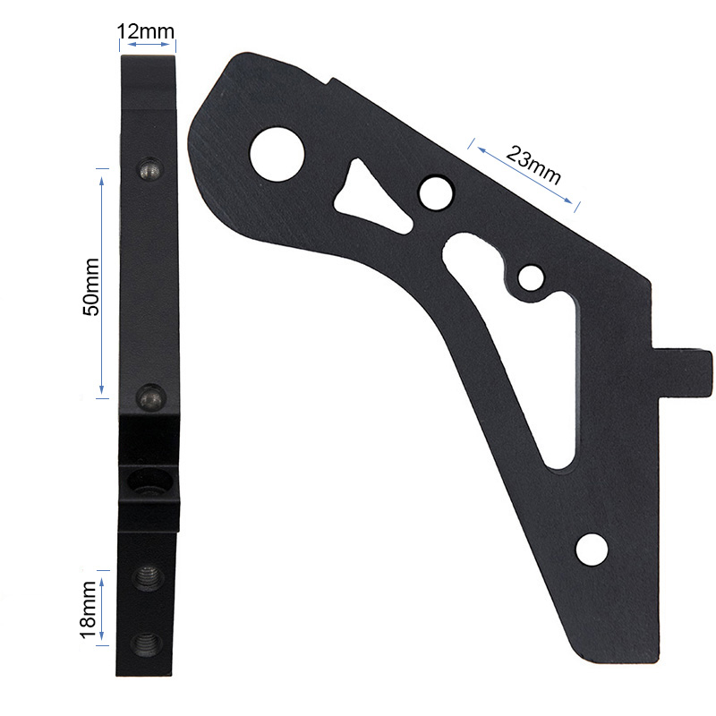 Pieza unión derecha horquilla trasera  KuKirin G2 Max - RuedaQrueda