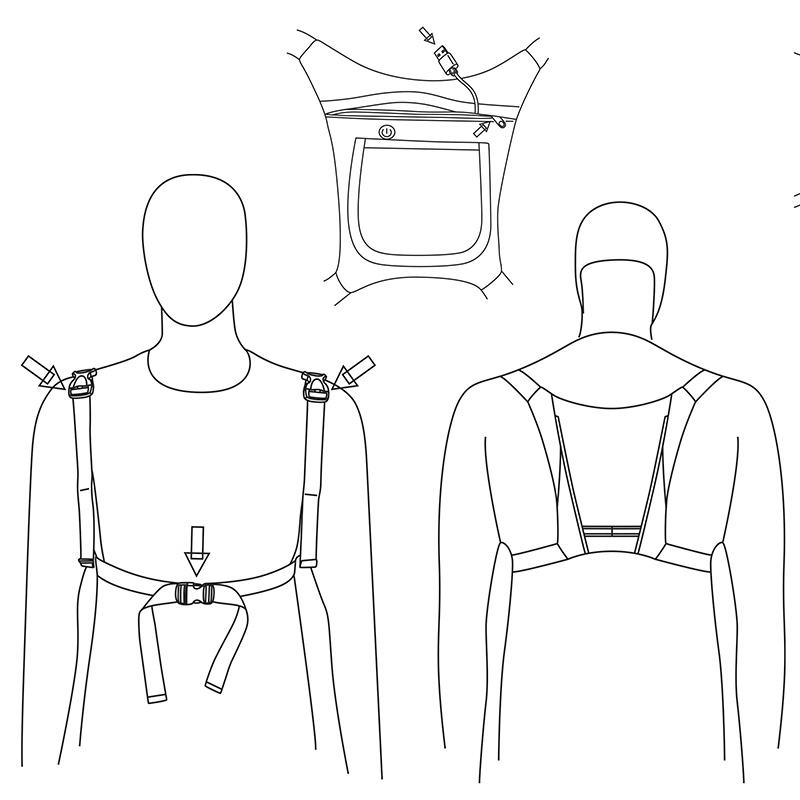 Chaleco con intermitentes EWC001 - RuedaQrueda