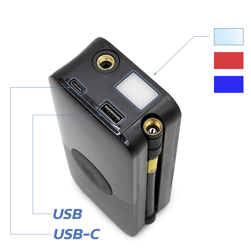 AIR-002 Inflador eléctrico premium portátil función Power Bank - RuedaQrueda