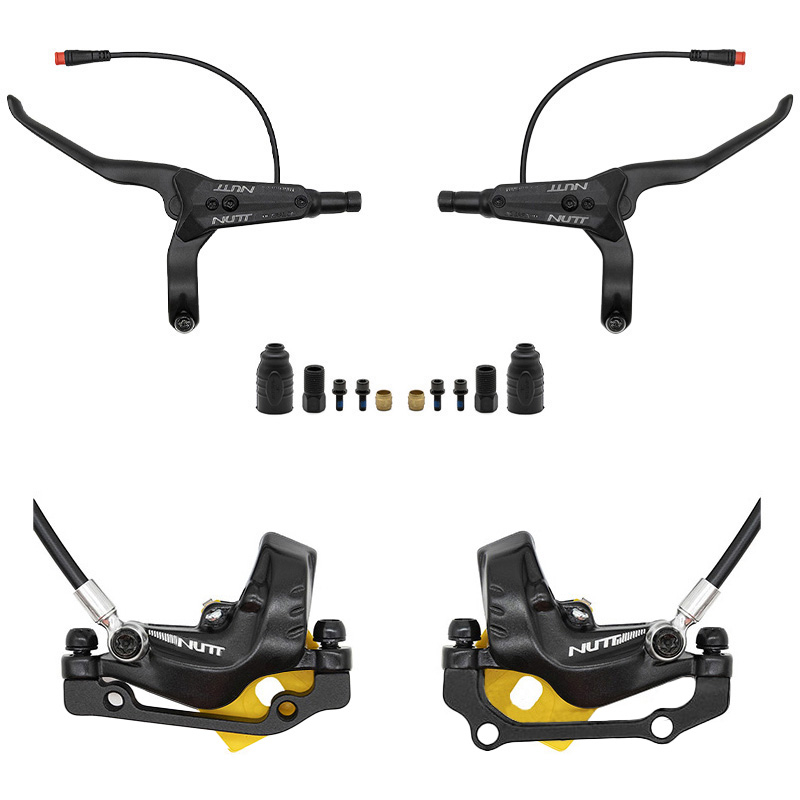 Kit de freno hidráulico negro Y5 Delantero L trasero R [NUTT] - RuedaQrueda