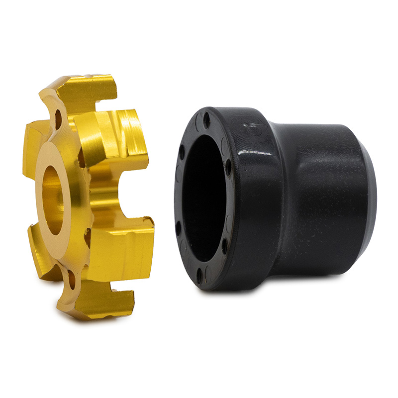 Protector decorativo anticaídas para eje motor o llanta EWTB-006 dorado - RuedaQrueda