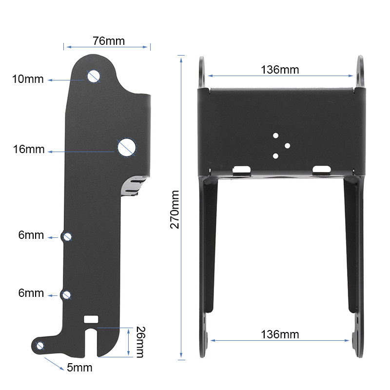 Horquilla trasera Kukirin G2 (Sin logo) - RuedaQrueda