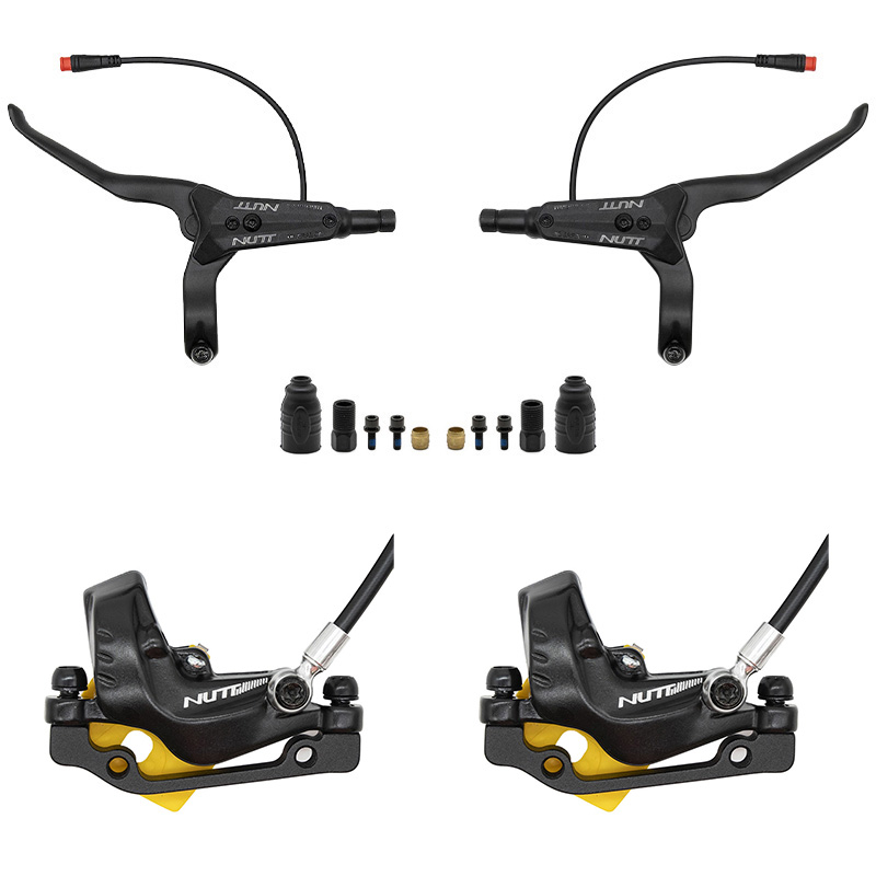 Kit de freno hidráulico negro Y5 Delantero R trasero R [NUTT] - RuedaQrueda