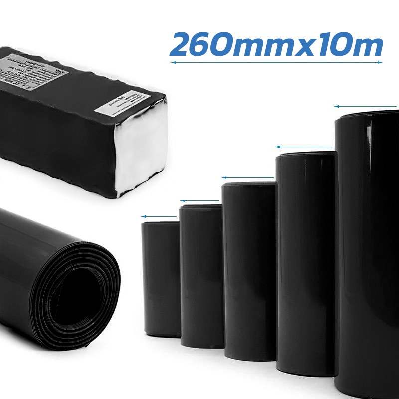 Termorretráctil negro 260m 10M - RuedaQrueda