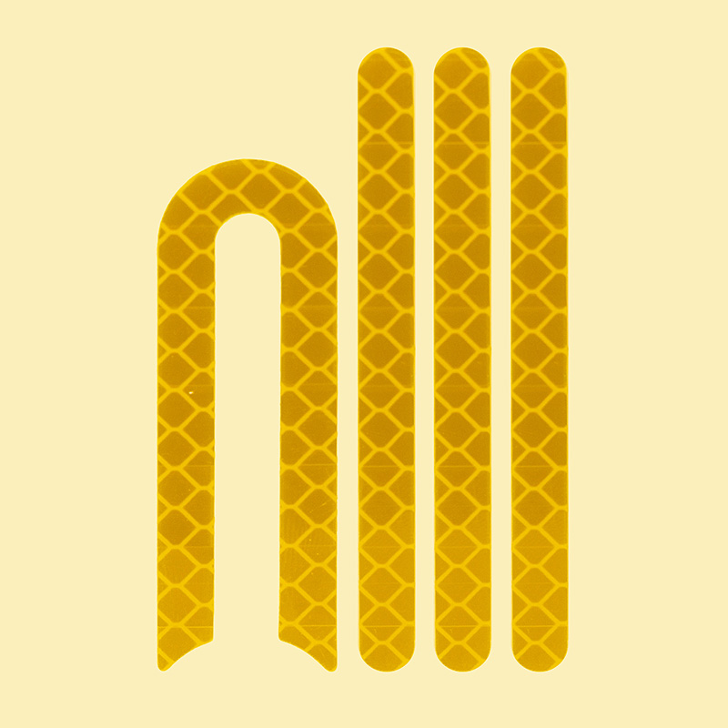 Adhesivo reflectante dorado para patinete Xiaomi M365 y Pro pack de 10 - RuedaQrueda