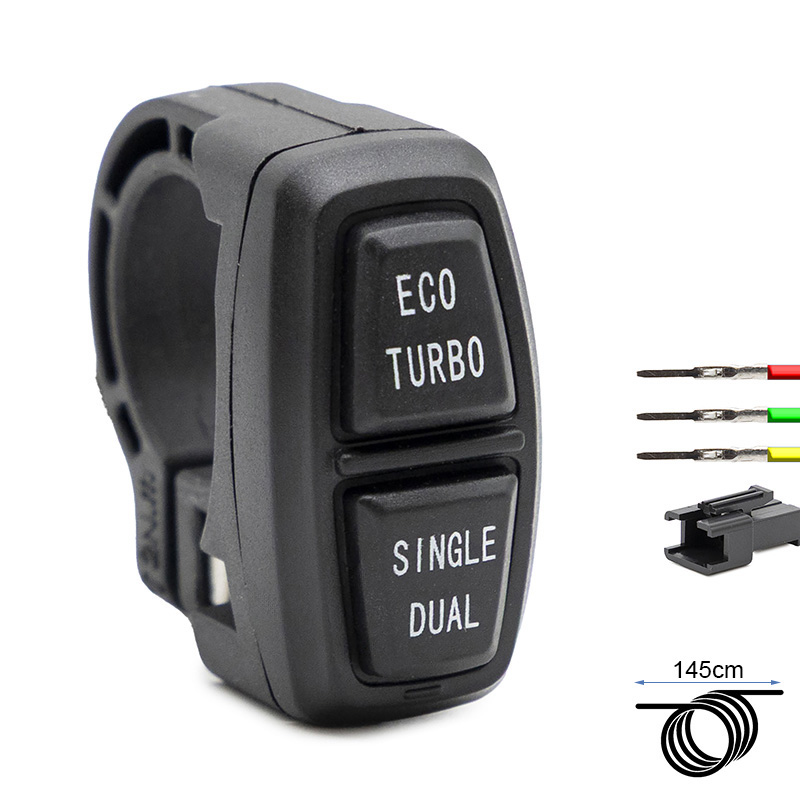 Botonera ECO TURBO SINGLE DUAL - 1,5m - conector SM - RuedaQrueda