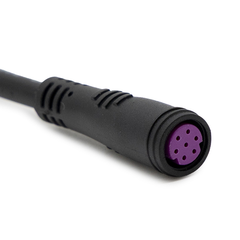 Conector waterproof 8mm 7 pin - 5F - RuedaQrueda