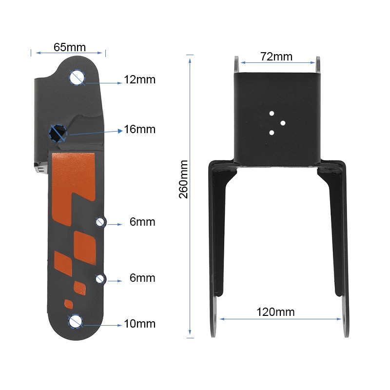 Horquilla delantera Kukirin G2 (Sin logo) - RuedaQrueda