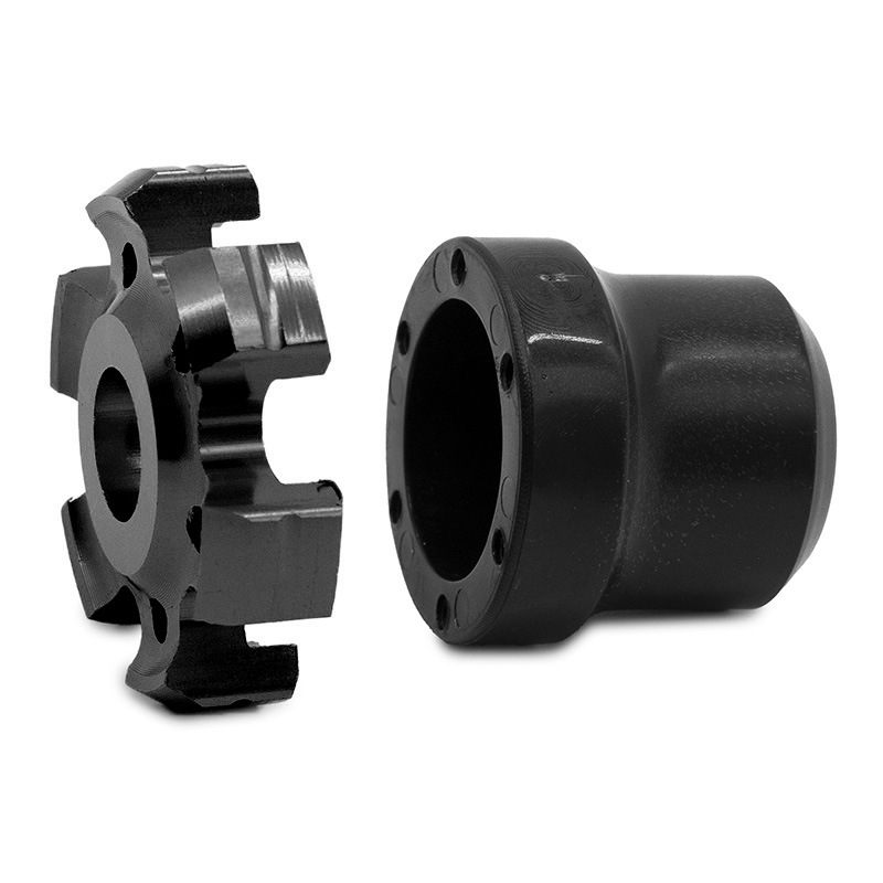 Protector decorativo anticaídas para eje motor o llanta EWTB-006 negro - RuedaQrueda