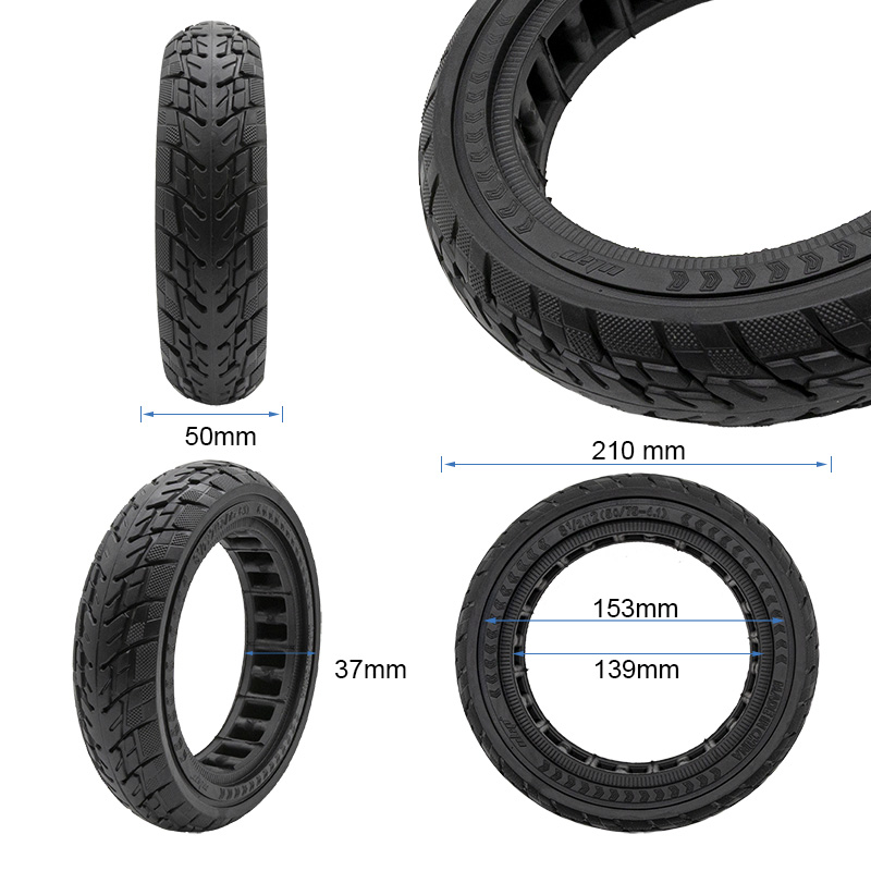 Solid Tyre offroad 8,5x2 (50/75-6,1) black - RuedaQrueda