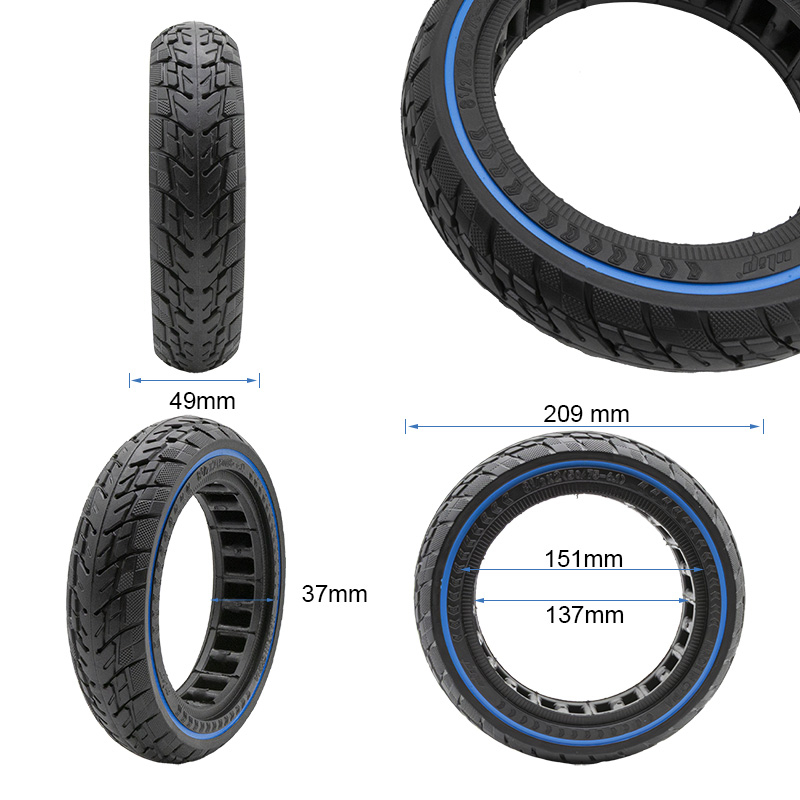 Pneu Maciço offroad 8,5x2 (50/75-6,1) azul - RuedaQrueda